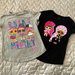 Girls LOL Character Tee -Set of 2 (Size 7/8)